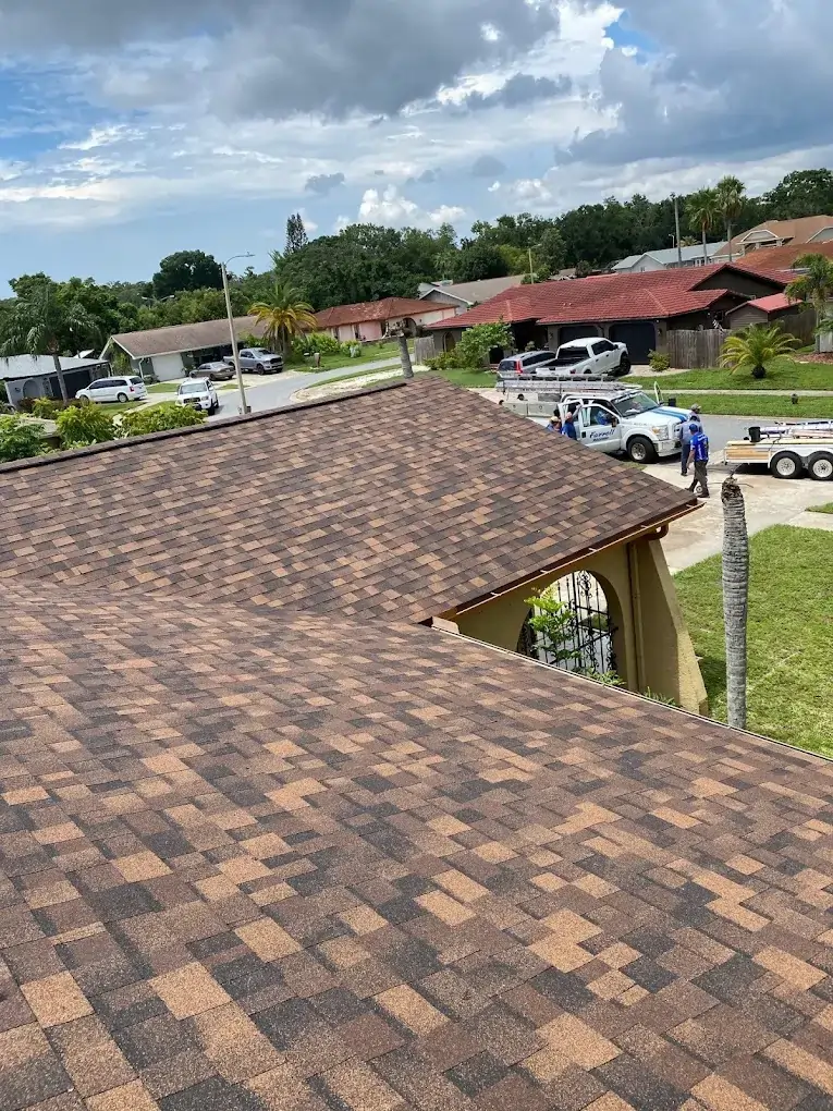 Residential shingle roof installation