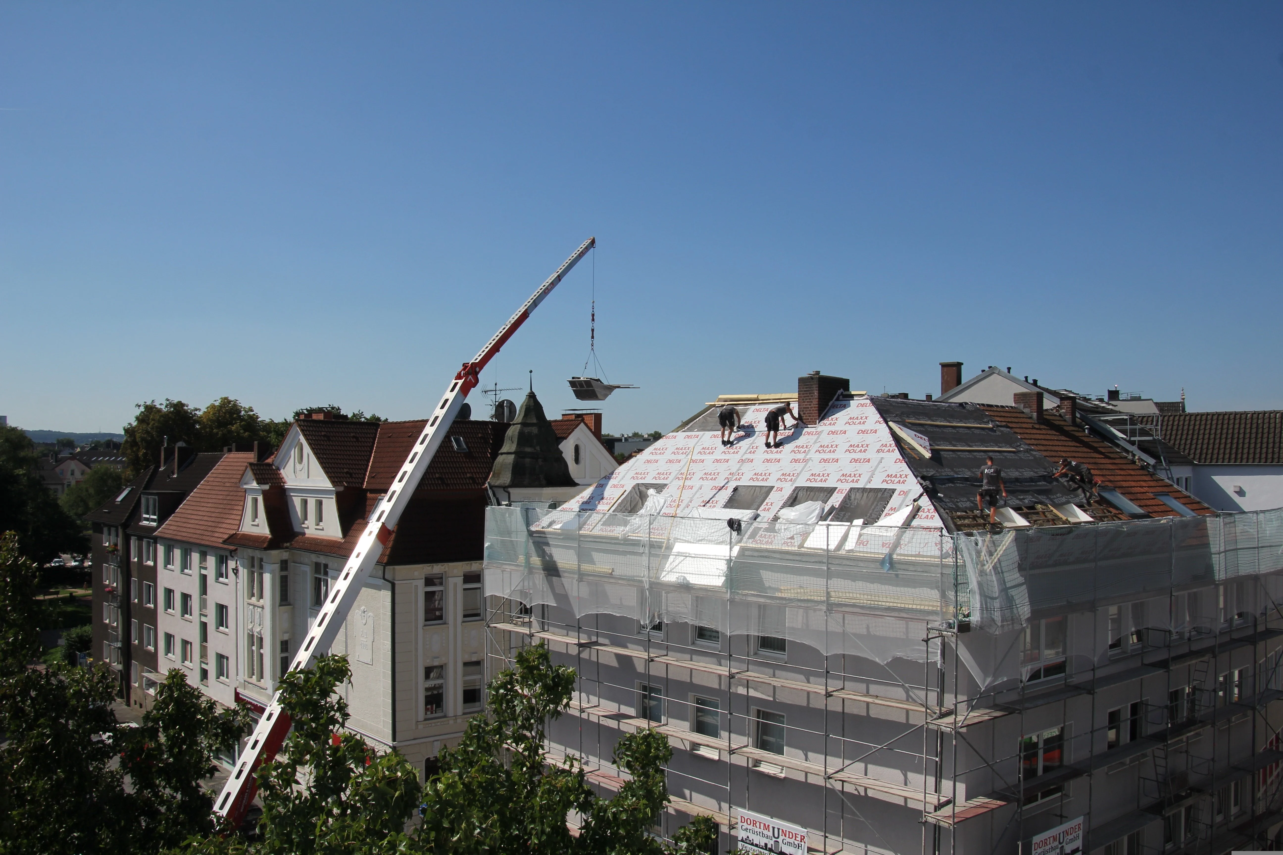 Storm damage roof repair